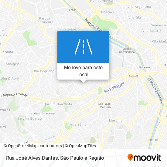 Rua José Alves Dantas mapa