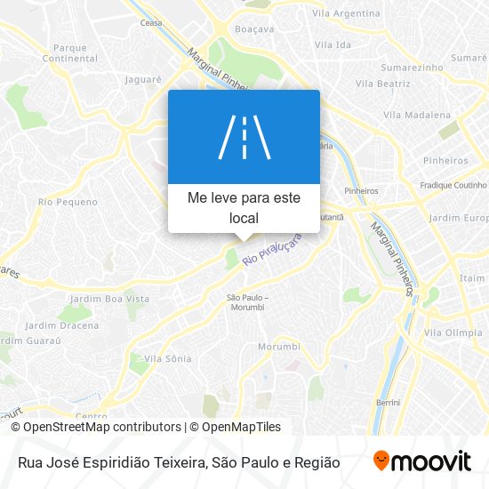 Rua José Espiridião Teixeira mapa