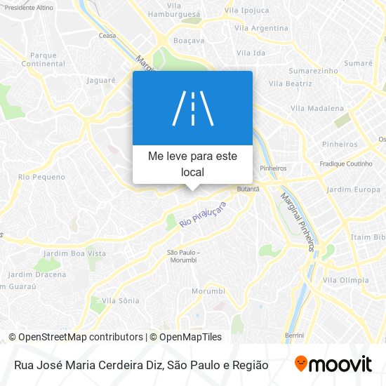 Rua José Maria Cerdeira Diz mapa