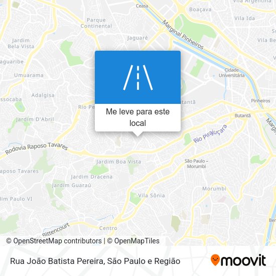 Rua João Batista Pereira mapa