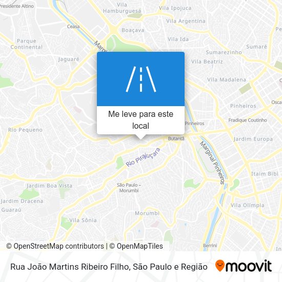 Rua João Martins Ribeiro Filho mapa