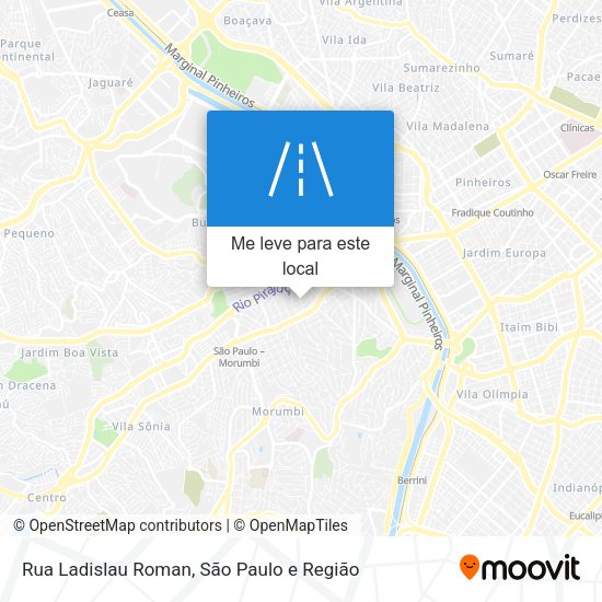 Rua Ladislau Roman mapa