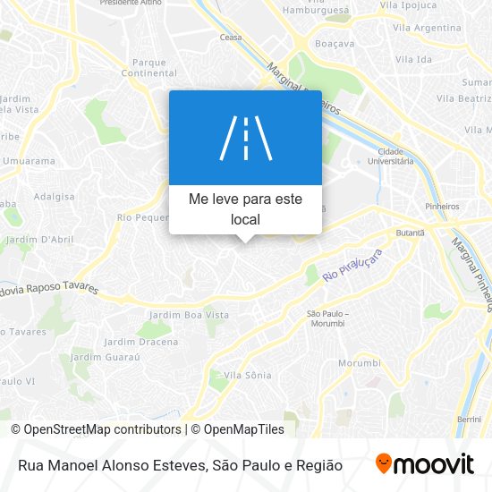 Rua Manoel Alonso Esteves mapa