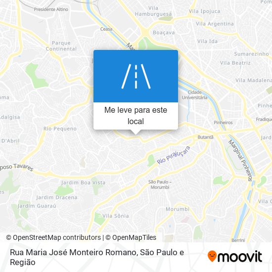 Rua Maria José Monteiro Romano mapa