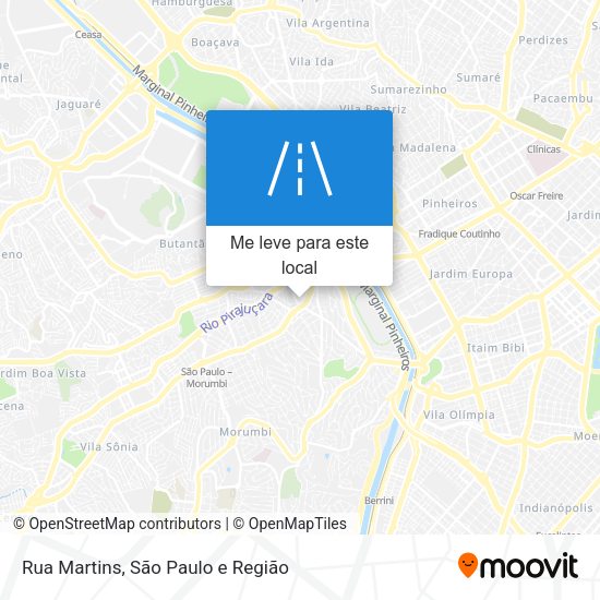 Rua Martins mapa