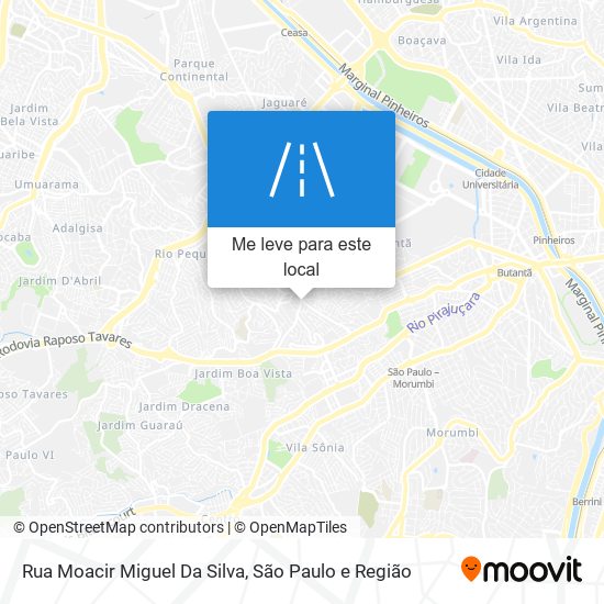 Rua Moacir Miguel Da Silva mapa