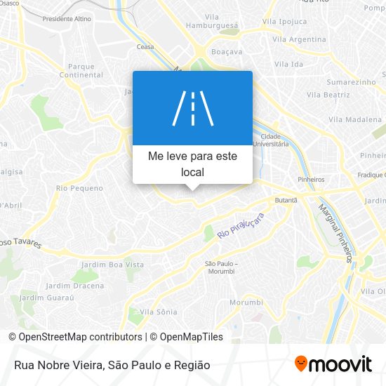 Rua Nobre Vieira mapa