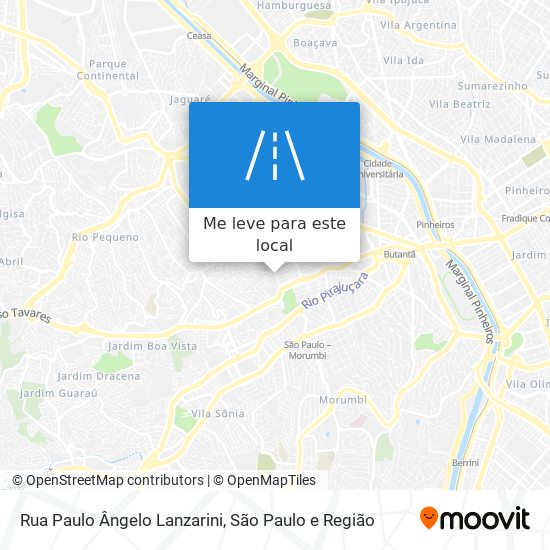 Rua Paulo Ângelo Lanzarini mapa