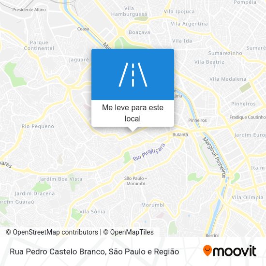 Rua Pedro Castelo Branco mapa