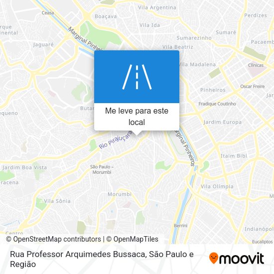 Rua Professor Arquimedes Bussaca mapa