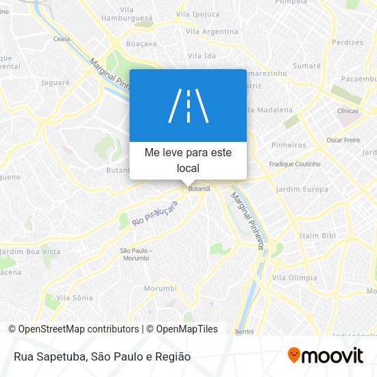 Rua Sapetuba mapa