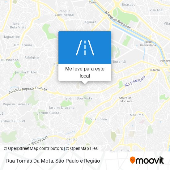 Rua Tomás Da Mota mapa