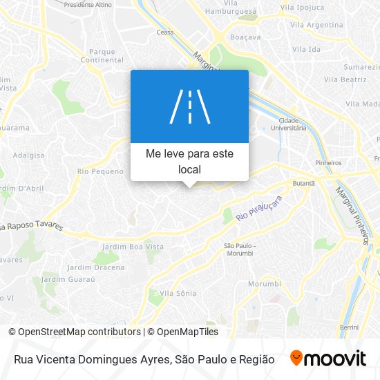 Rua Vicenta Domingues Ayres mapa