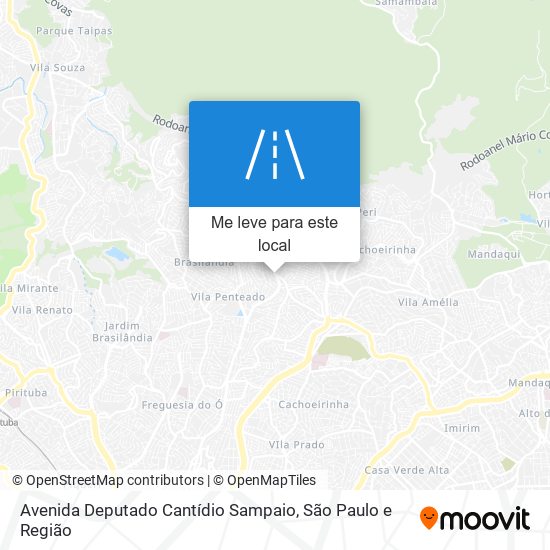 Avenida Deputado Cantídio Sampaio mapa