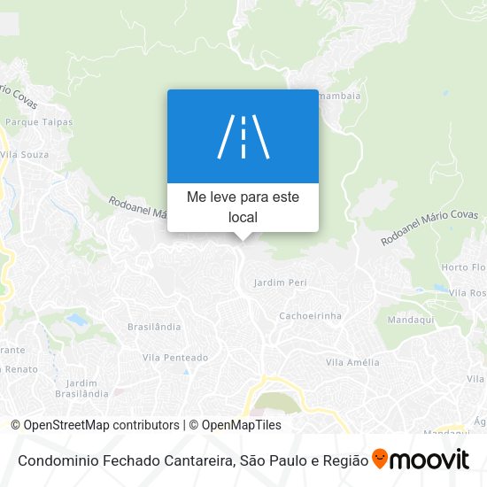Condominio Fechado Cantareira mapa