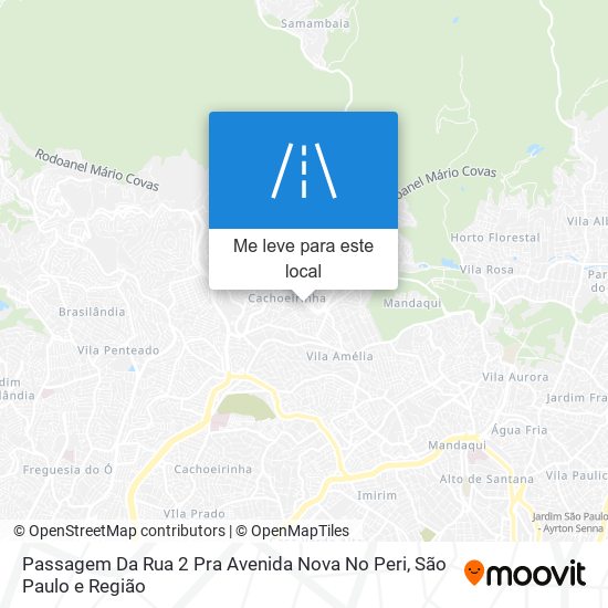 Passagem Da Rua 2 Pra Avenida Nova No Peri mapa