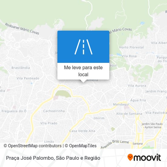 Praça José Palombo mapa