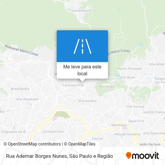 Rua Ademar Borges Nunes mapa