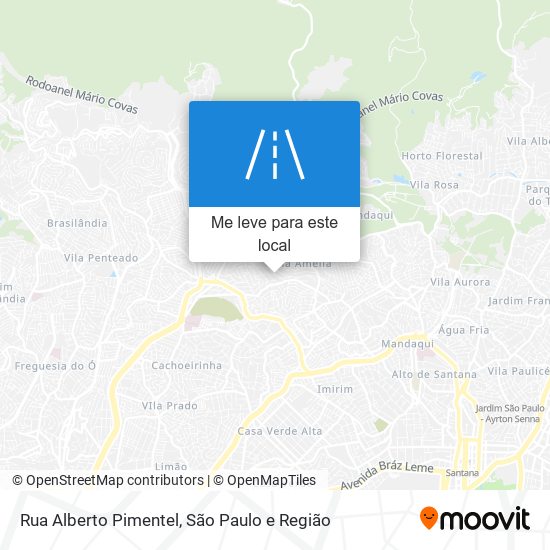 Rua Alberto Pimentel mapa