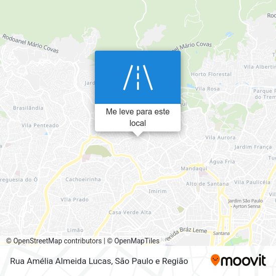 Rua Amélia Almeida Lucas mapa