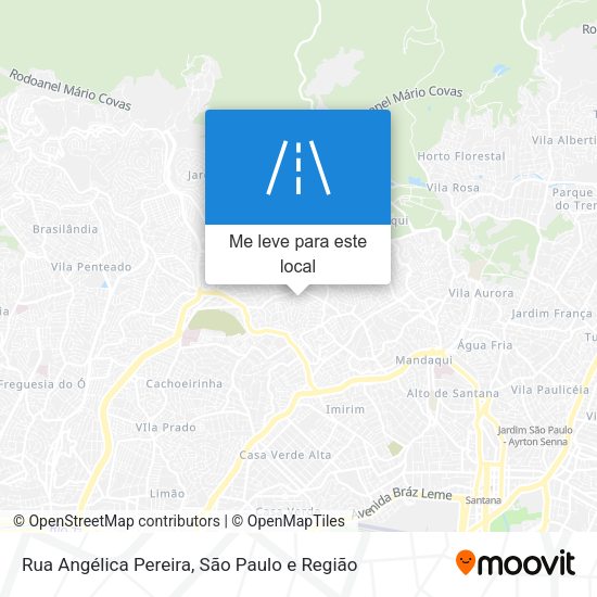 Rua Angélica Pereira mapa