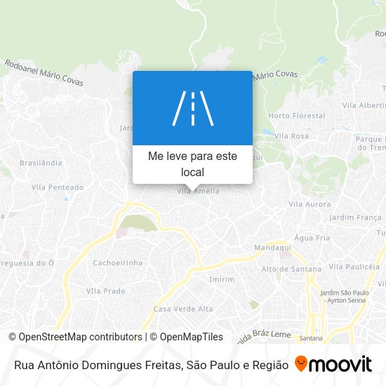 Rua Antônio Domingues Freitas mapa