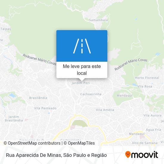 Rua Aparecida De Minas mapa