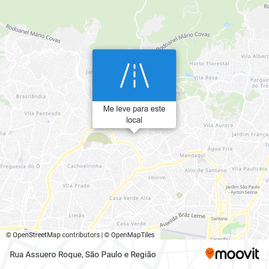 Rua Assuero Roque mapa