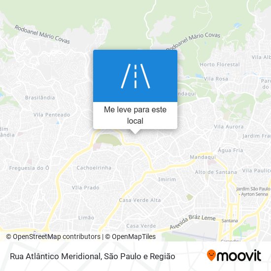 Rua Atlântico Meridional mapa