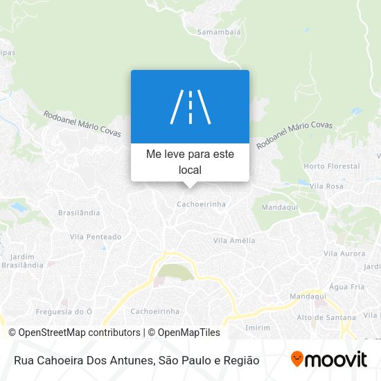 Rua Cahoeira Dos Antunes mapa