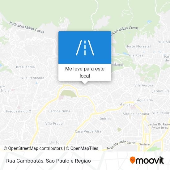Rua Camboatás mapa