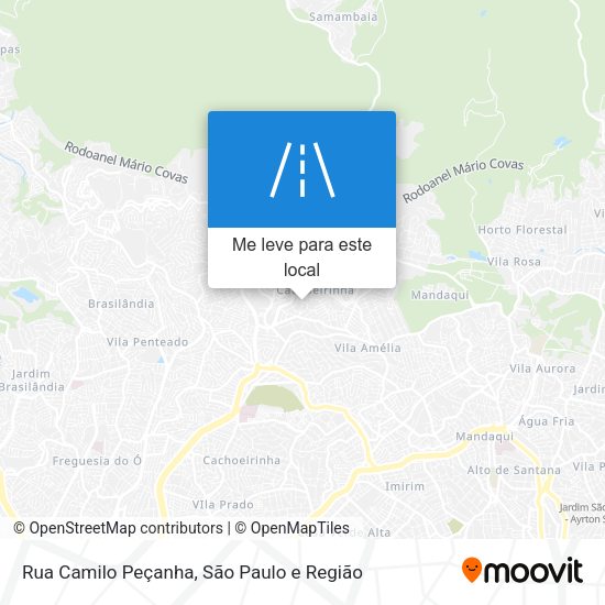 Rua Camilo Peçanha mapa