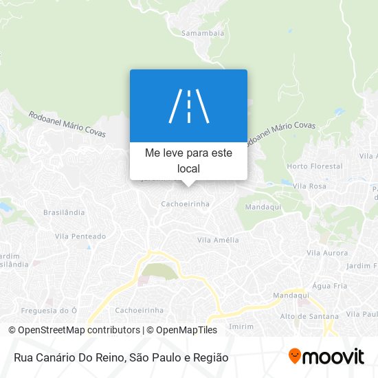 Rua Canário Do Reino mapa