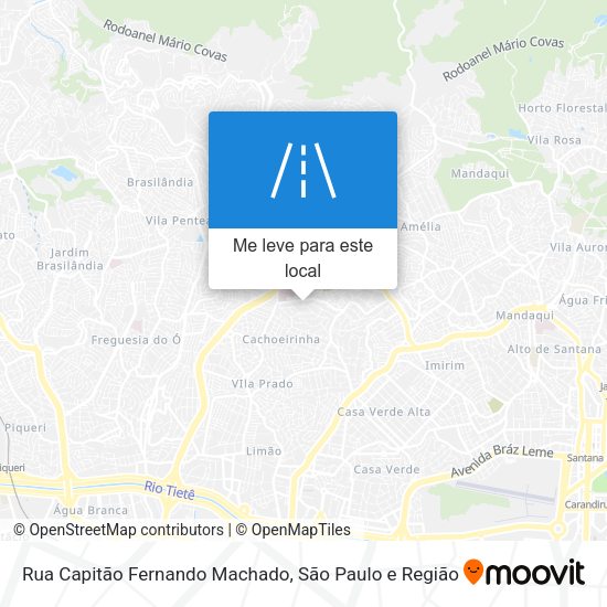 Rua Capitão Fernando Machado mapa
