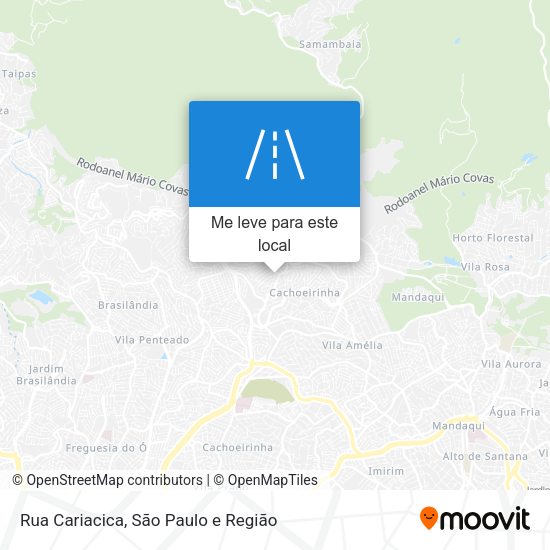 Rua Cariacica mapa