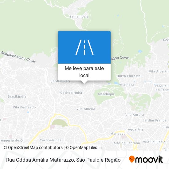 Rua Cddsa Amália Matarazzo mapa