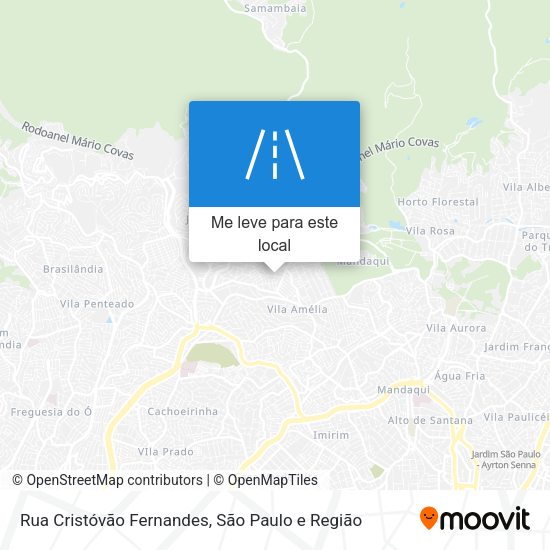Rua Cristóvão Fernandes mapa