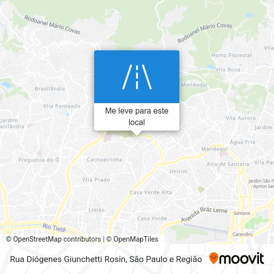 Rua Diógenes Giunchetti Rosin mapa