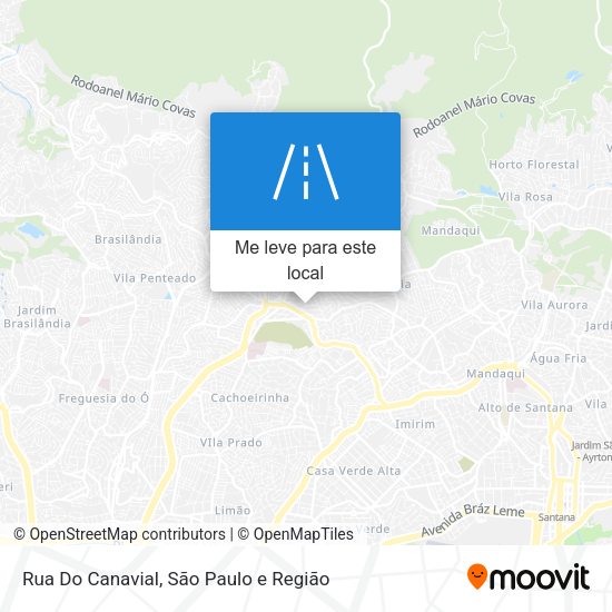 Rua Do Canavial mapa