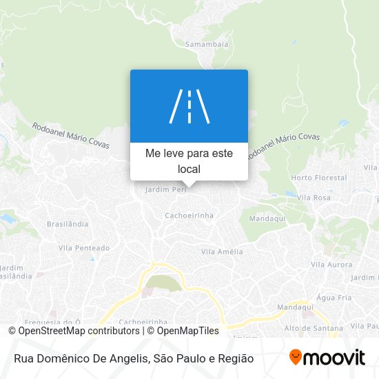 Rua Domênico De Angelis mapa