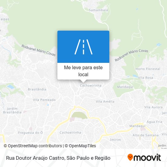 Rua Doutor Araújo Castro mapa