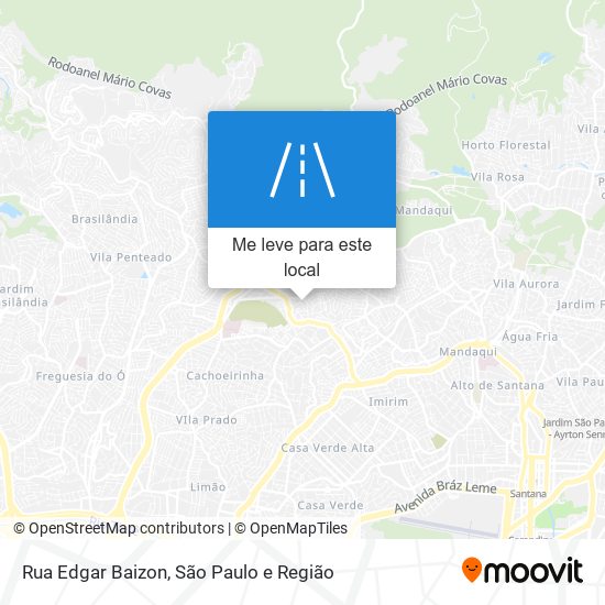 Rua Edgar Baizon mapa