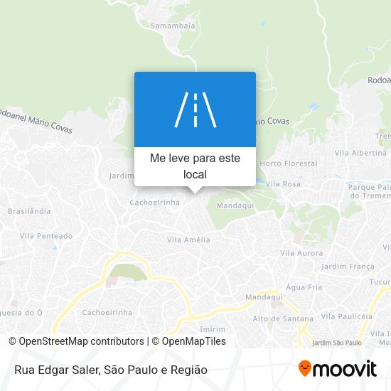 Rua Edgar Saler mapa