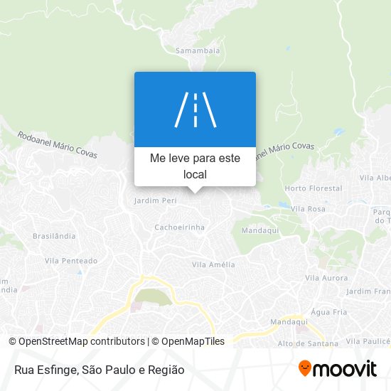 Rua Esfinge mapa