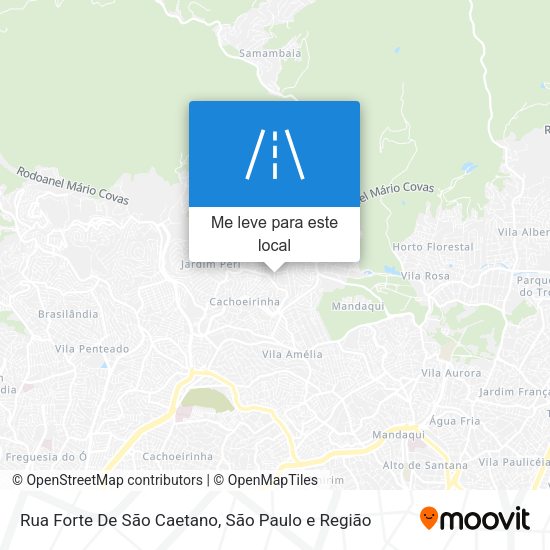 Rua Forte De São Caetano mapa