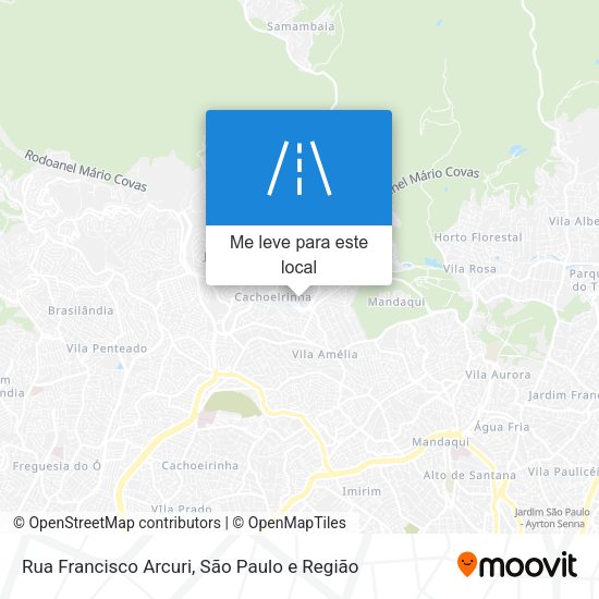 Rua Francisco Arcuri mapa
