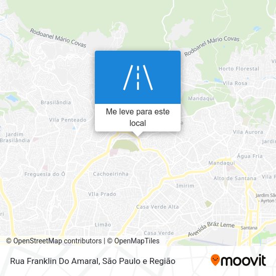 Rua Franklin Do Amaral mapa