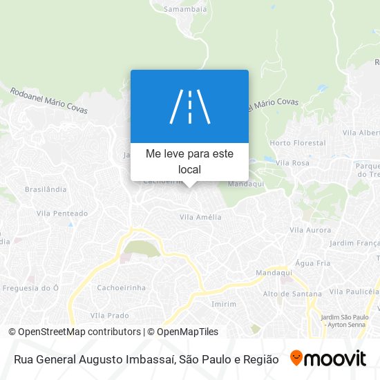 Rua General Augusto Imbassaí mapa