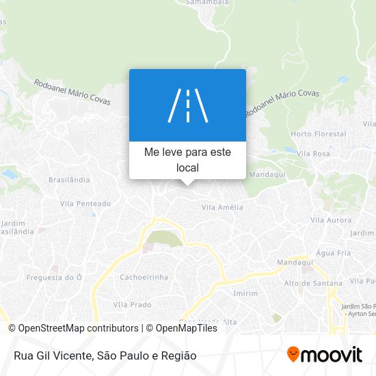 Rua Gil Vicente mapa