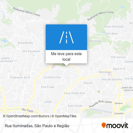 Rua Iluminadas mapa